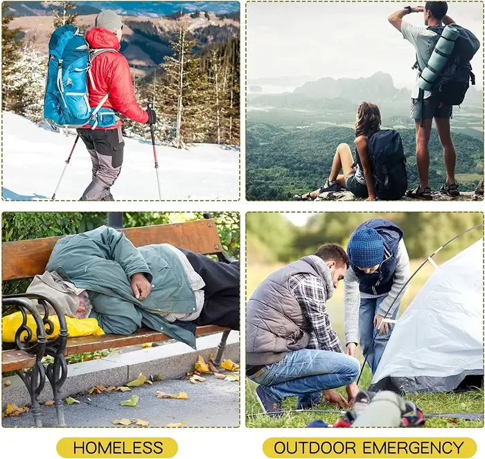 Couverture de survie d'urgence pour l'extérieur