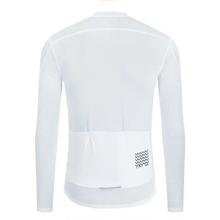 YKYWBIKE Maillot de cyclisme à manches longues hommes Pro vélo de route Chemise longue été Maillot d