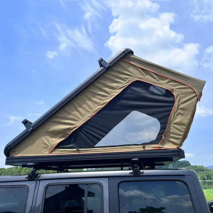 Tentes de toit Pop up coque rigide pour Camping étanche SUV RTT Jeep tente terrestre galerie Triangl