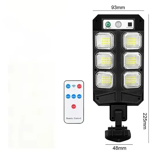 Lampe solaire LED extérieure 99000000LM 60000W avec détecteur de mouvement, lampe murale super lumin