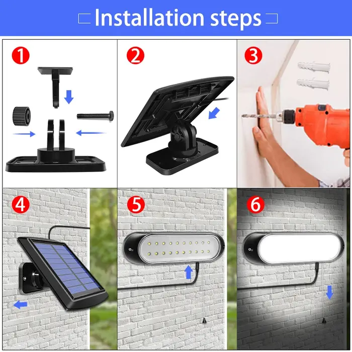 Lampe solaire à 20 led