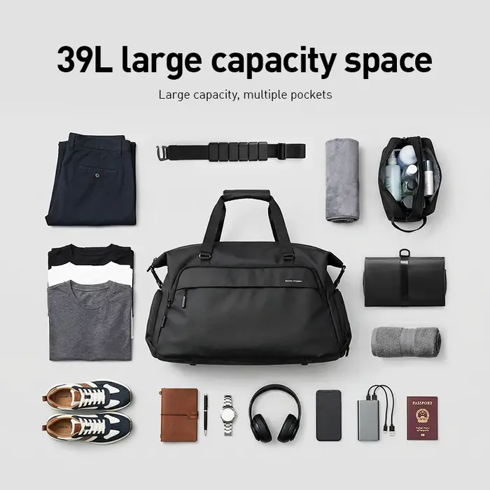 Sac de voyage ergonomique MARK RYDEN avec sangle rembourrée amovible pour les affaires et la salle de sport