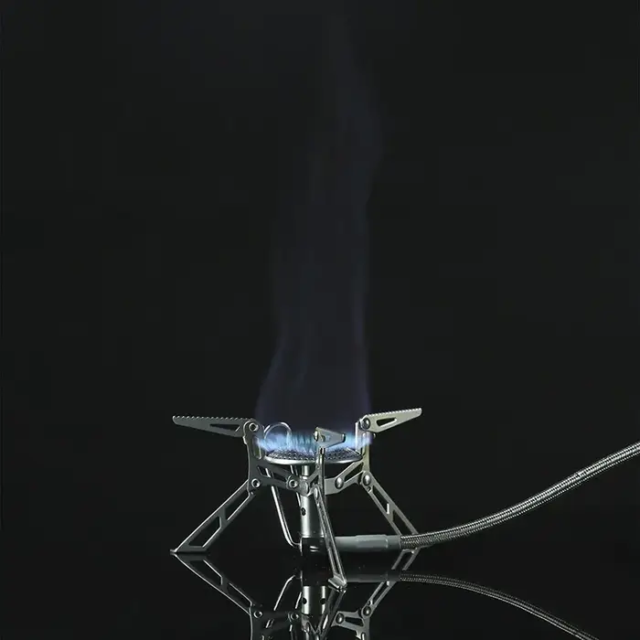 Cuisinière à gaz fendue haute puissance en érable de feu, four portable en acier inoxydable, équipem