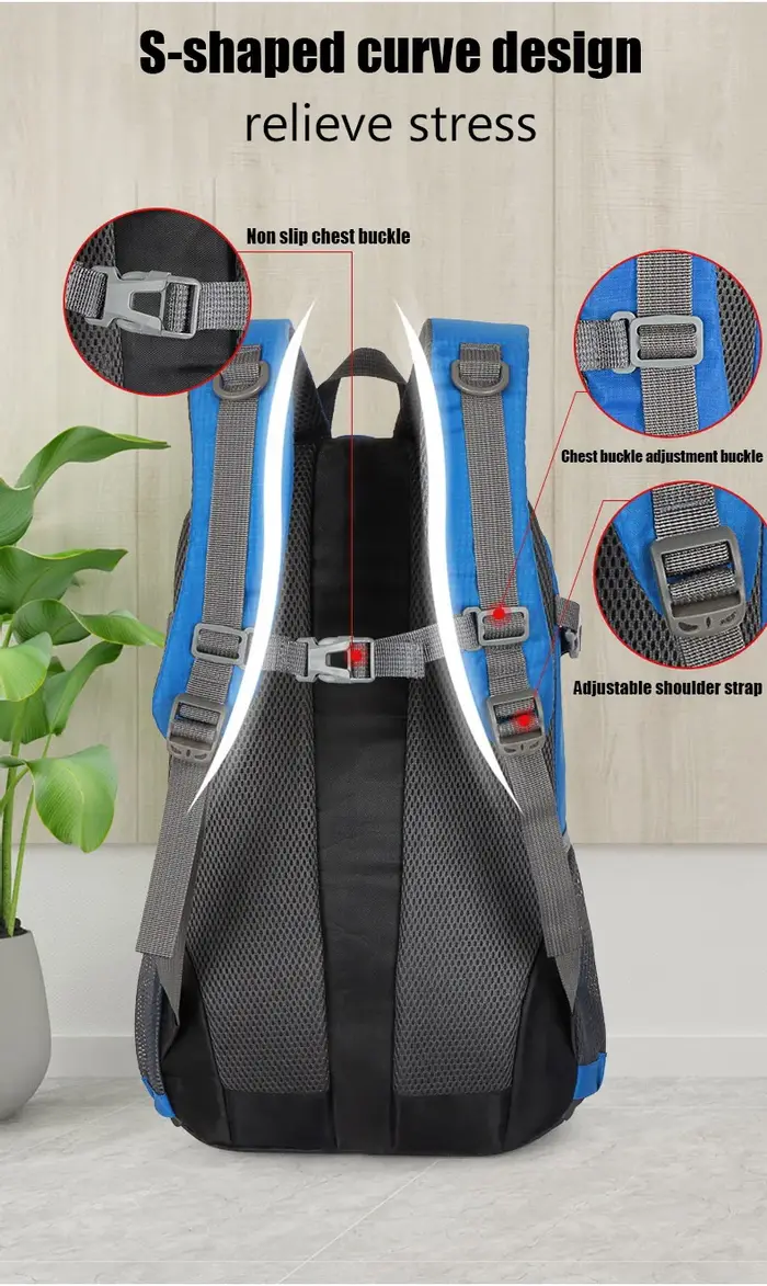 Sac à dos d'alpinisme de sports de plein air pour hommes et femmes