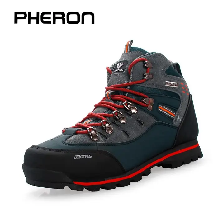 Chaussures de randonnée en cuir imperméables pour hommes
