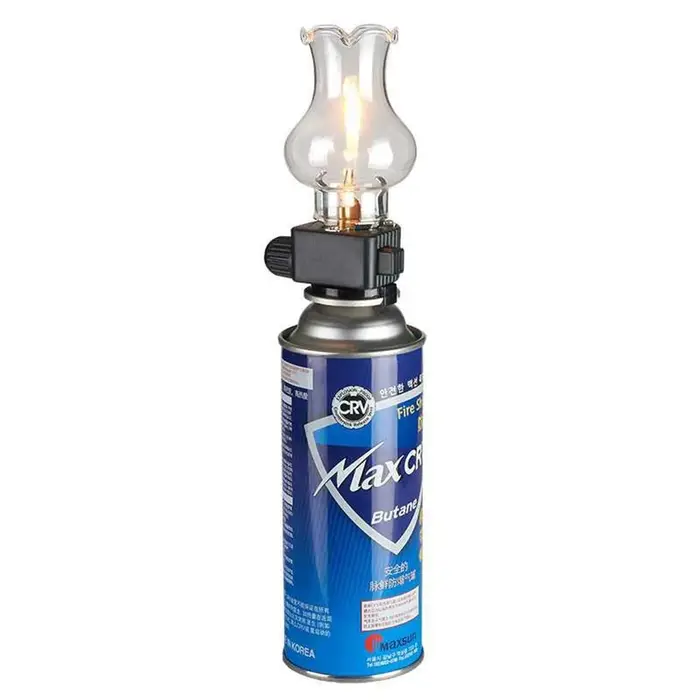 Lampe à gaz de tente extérieure vintage pour cartouche de gaz – Lanterne à gaz compacte avec faible consommation de gaz