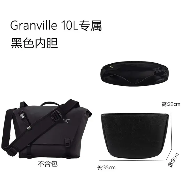 Sac messager Granville 10L léger et imperméable avec doublure intérieure en papier DuPont, sac de me