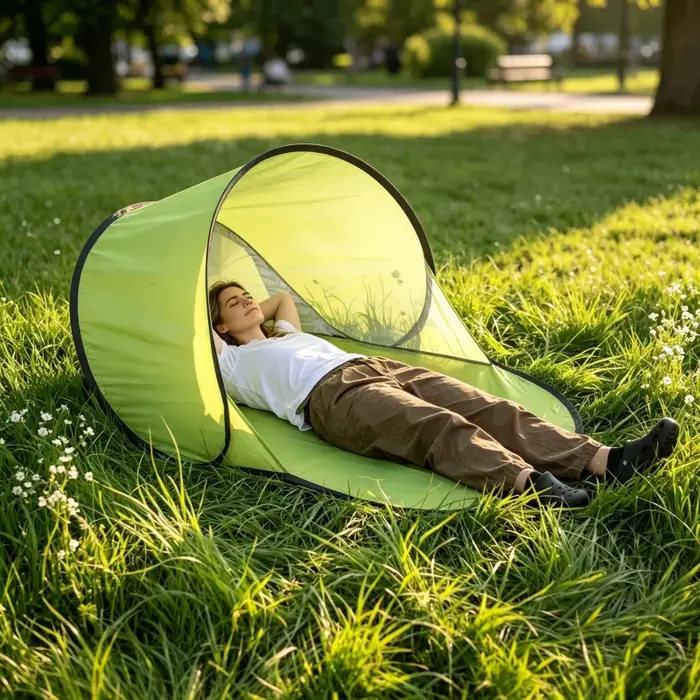 Tente de plage pop-up, ouverture automatique instantanée