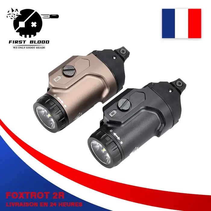 Tactique FOXTROT2R 700 Lumen lampe de poche universelle multifonctionnelle extérieure prévention des éclaboussures de pluie FOXTROT pistolet lumière