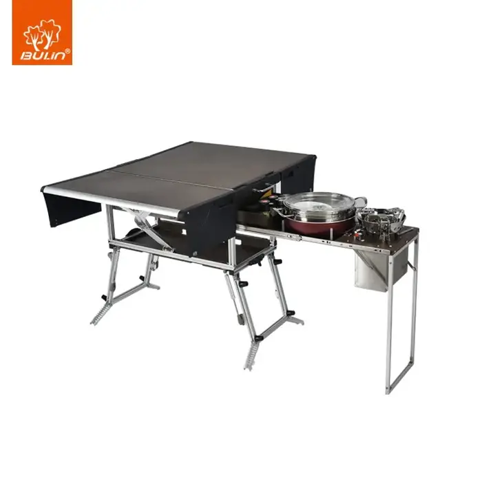 Ustensiles de cuisine en alliage d'aluminium, portables et pliables, pour pique-nique en famille, ba