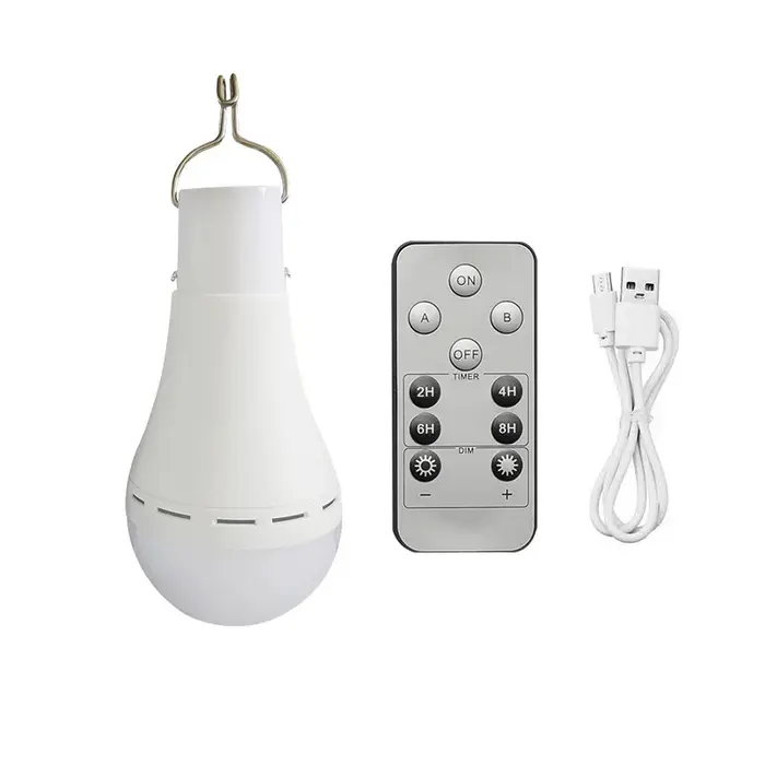 Lampe de secours solaire Rechargeable USB, lumière domestique extérieure, support de terrain de camp