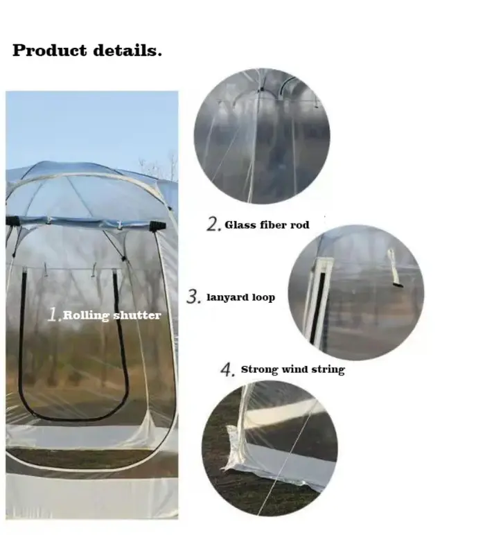 Tente transparente d'extérieur