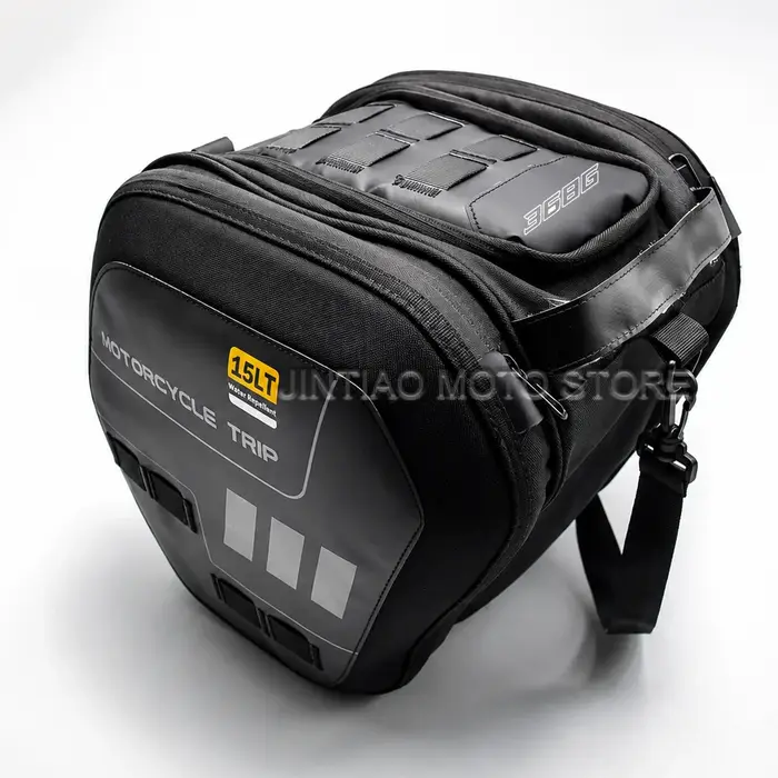 Sac tunnel étanche de 15l, sac de rangement pour moto, sac à bagages de voyage de grande capacité po