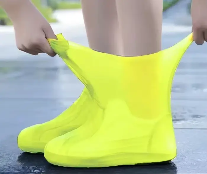 1 paire de couvre-chaussures imperméables en Silicone
