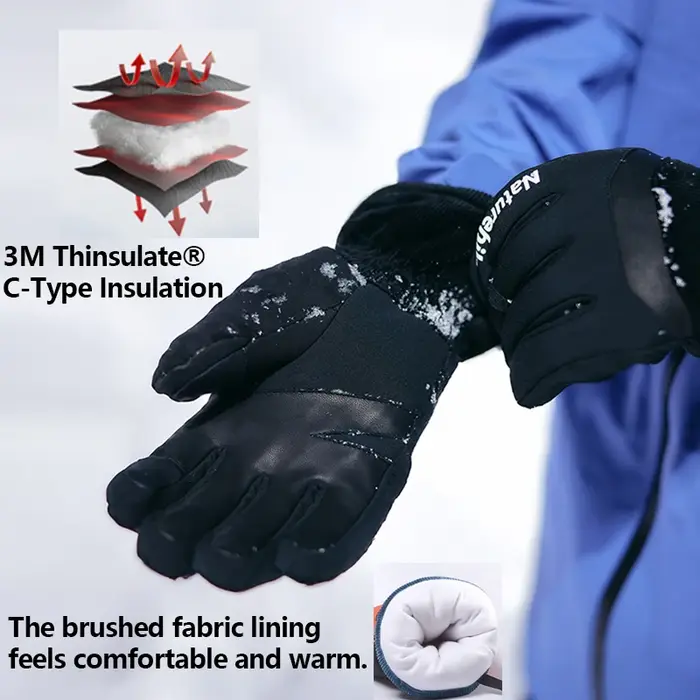 Naturehike – gants chauds de Ski en peau de mouton, 3 couleurs, en coton isolé 3M, multifonctionnel,