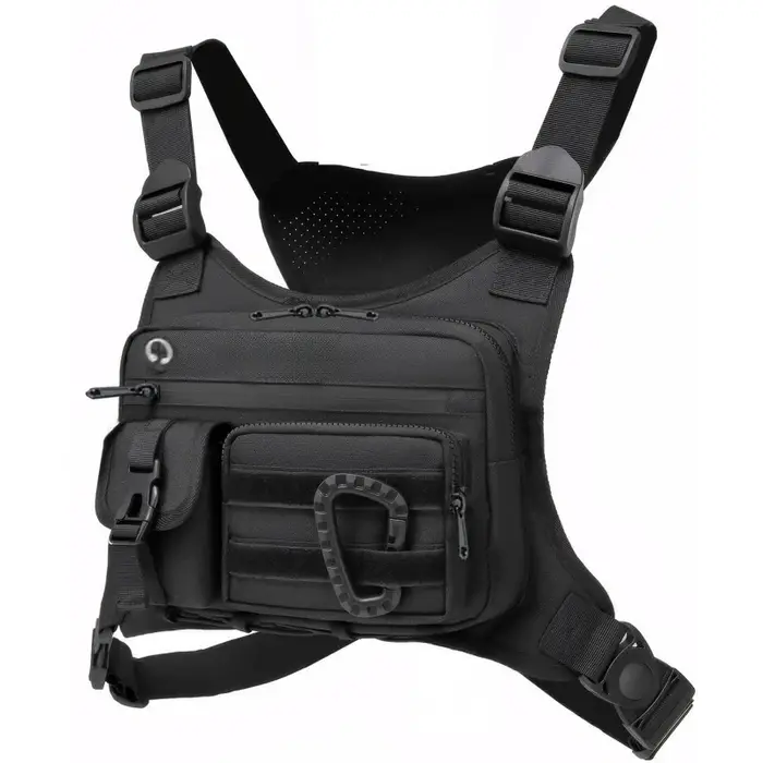 Sac de poitrine tactique d'extérieur unisexe pour la course à pied