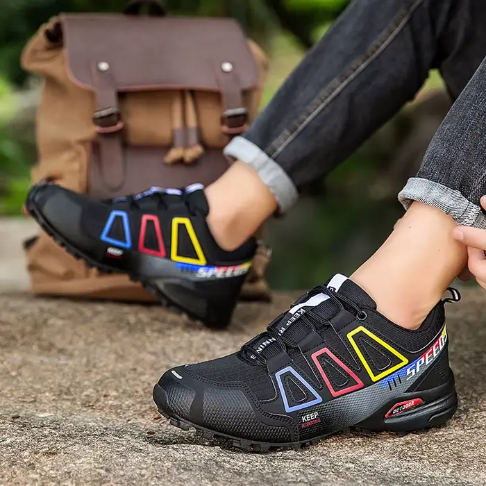 Bottes de randonnée en cuir antidérapantes
