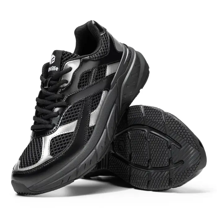 Chaussures de marche Extra larges pour hommes baskets rétro large largeur