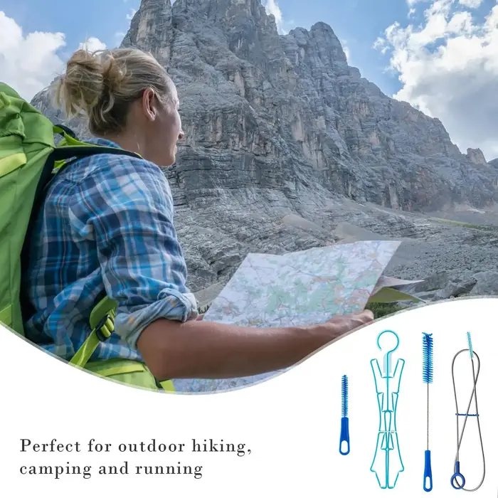 Kit de nettoyage multifonctionnel pour poches à eau, outil de nettoyage pour sacs d'eau, outils de camping en plein air pour fournitures de poches à eau