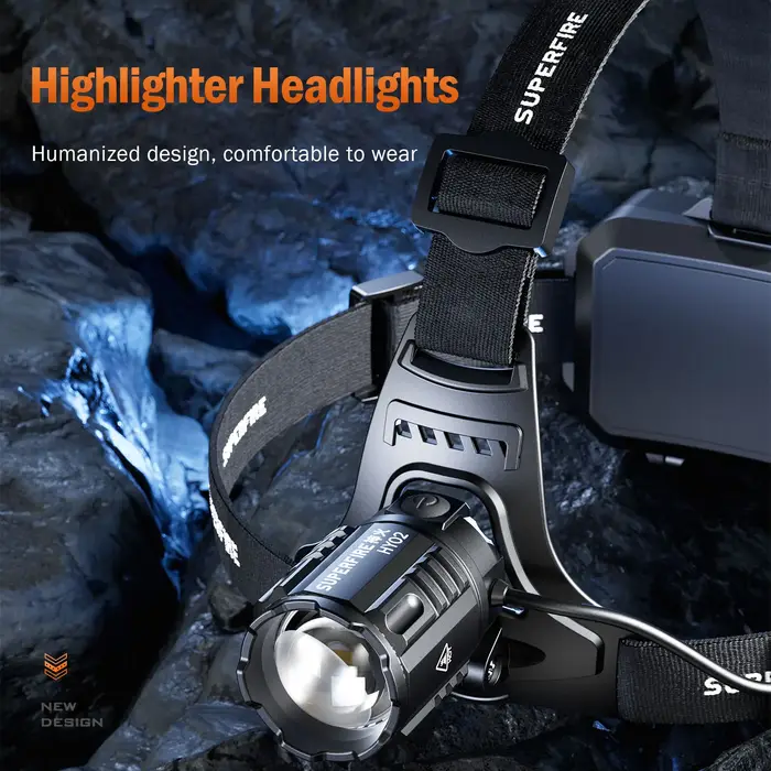 Lampe frontale LED puissante SUPERFIRE HY02