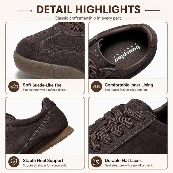Baasploa – chaussures de marche en cuir pour femmes