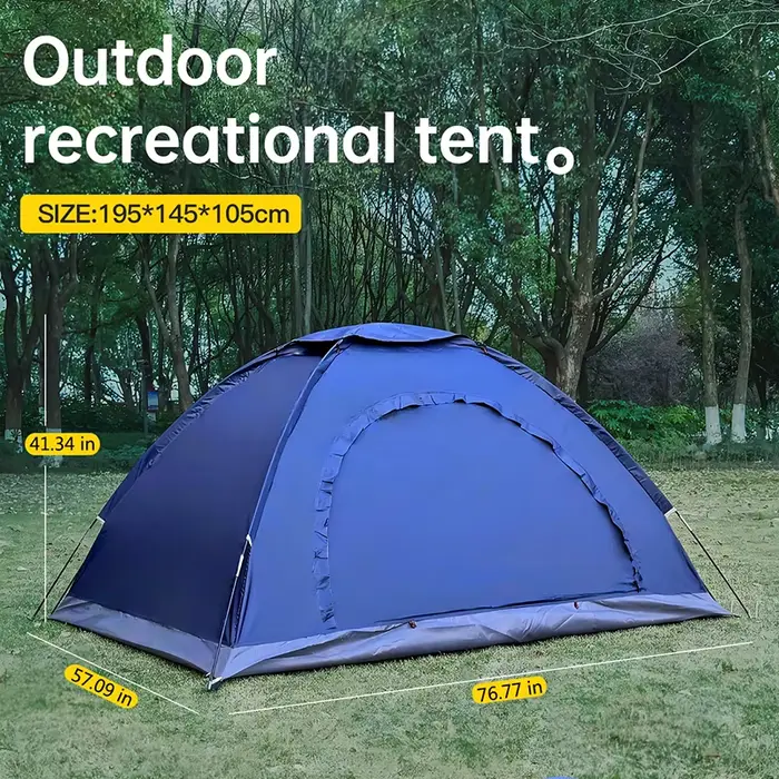 Tente de camping en plein air
