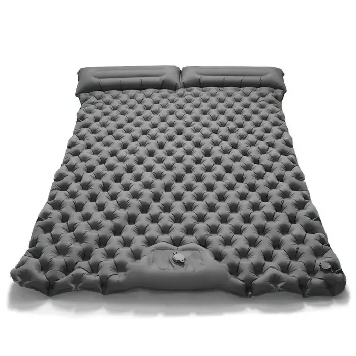 Matelas gonflable double pour le camping en plein air, tapis de couchage extra large, lit pliant ult