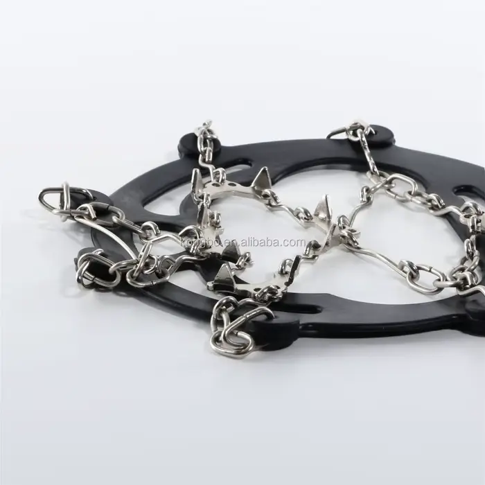 Crampons de traction pour la neige en plein air, pointes et poignées en acier inoxydable, crampons a