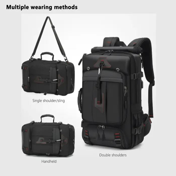 Sac à dos de voyage 60/80L grande capacité, sac de camping bandoulière pour homme, sac à dos tactique imperméable pour activités de plein air, plage, randonnée, école