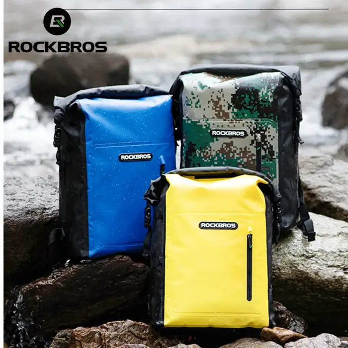 ROCKBROS-Sac de plage étanche pour homme et femme, sacoche de vélo, de natation, en PVC, de voyage, 