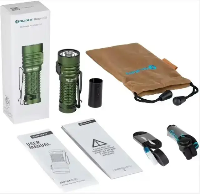 Lampe torche LED compacte rechargeable Olight Baton Light Turbo