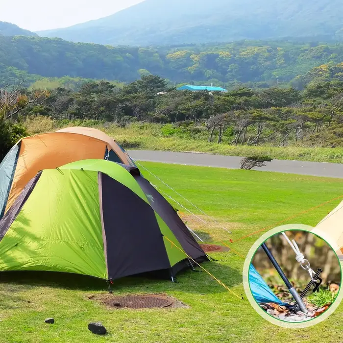 Piquets de tente robustes en acier forgé pour camping