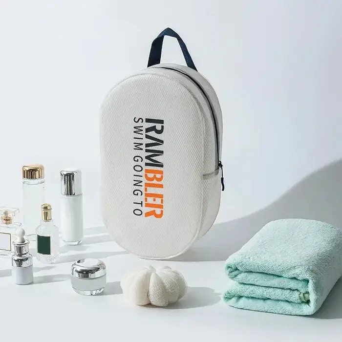 Sac de sport étanche transparent grande capacité avec fermeture éclair pour séparation sec/humide