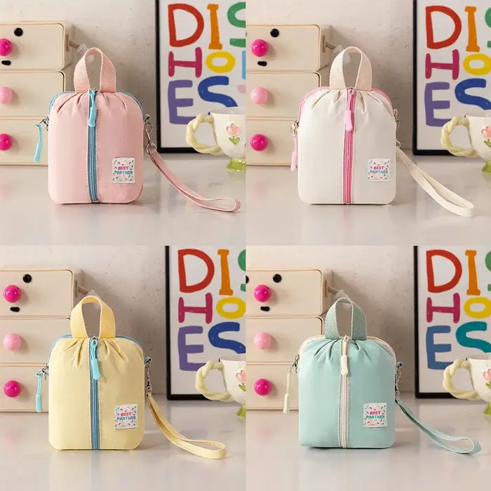 Sac de rangement compact pliable Macaron