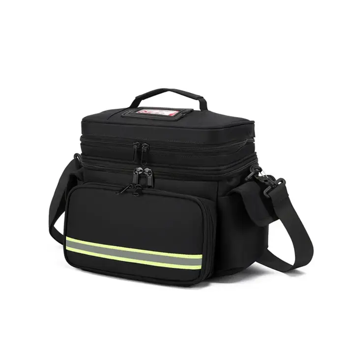 Sac à médicaments étanche Double couche, sauvetage d'urgence vide, sac de traumatologie d'urgence, fermeture éclair, multi-poches, organisateur de premiers intervenants