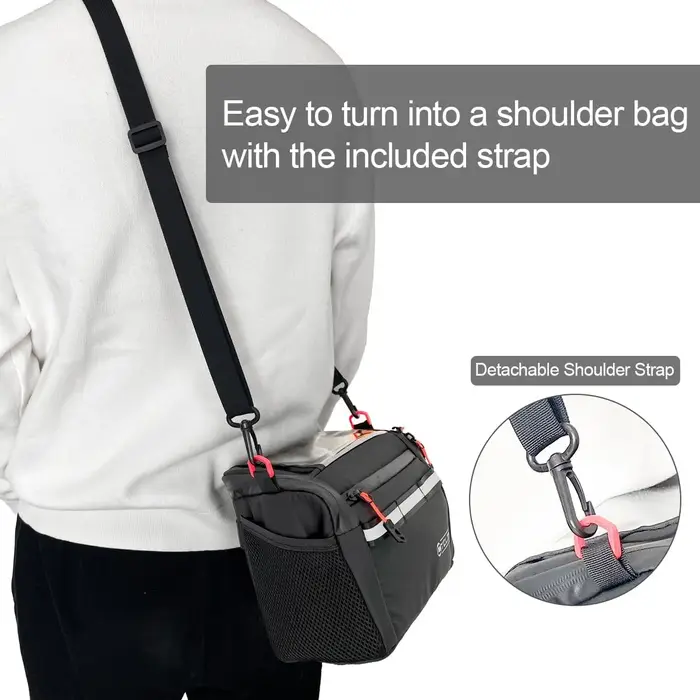Toptrek 4L sac de guidon de vélo grande capacité isolé stockage de voiture sac
