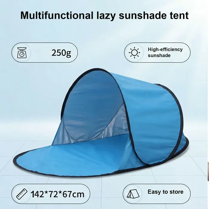 Tente de plage automatique pop-up pour l'extérieur, protection solaire UV, tente de camping portable, tente de pêche et de pique-nique, tente pratique