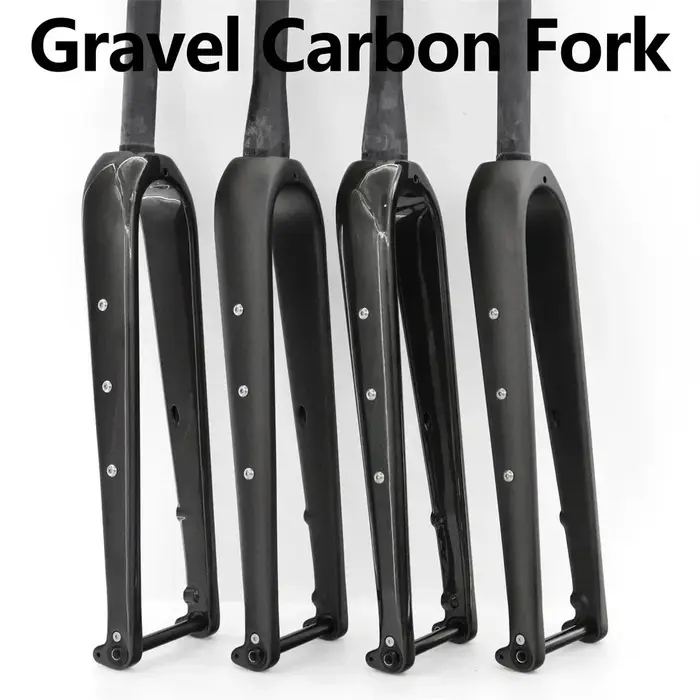 Fourche de vélo de route ultralégère entièrement en carbone pour vélo de Cyclocross, 100mm, gravier 