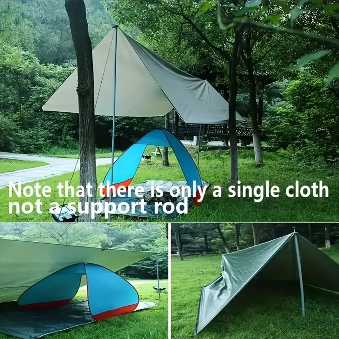 3x6m 3x5m 4x3m 3x3m tente bâche survie parasol auvent extérieur sac à dos étanche camping