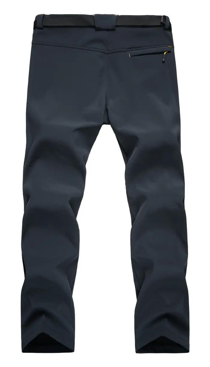 Pantalon de randonnée imperméable pour hommes, doublé polaire, pantalon de Ski de neige, Softshell d