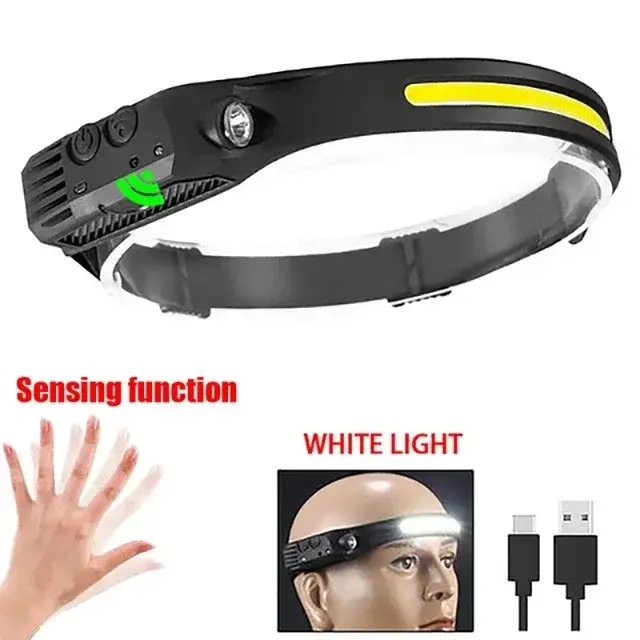 Lampe de poche LED COB pour sauna, batterie intégrée, aste par USB, lampe d'urgence extérieure, lant
