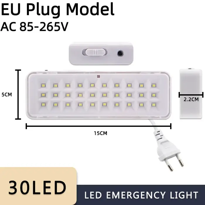 Lumière de lutte contre l'incendie 30LED lumière de secours Luminaire d'éclairage de secours incendi