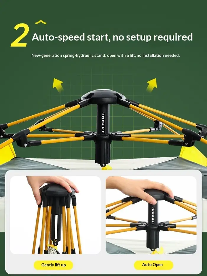 Tente automatique pliable portable Lohascamping pour pique-niques et camping en plein air