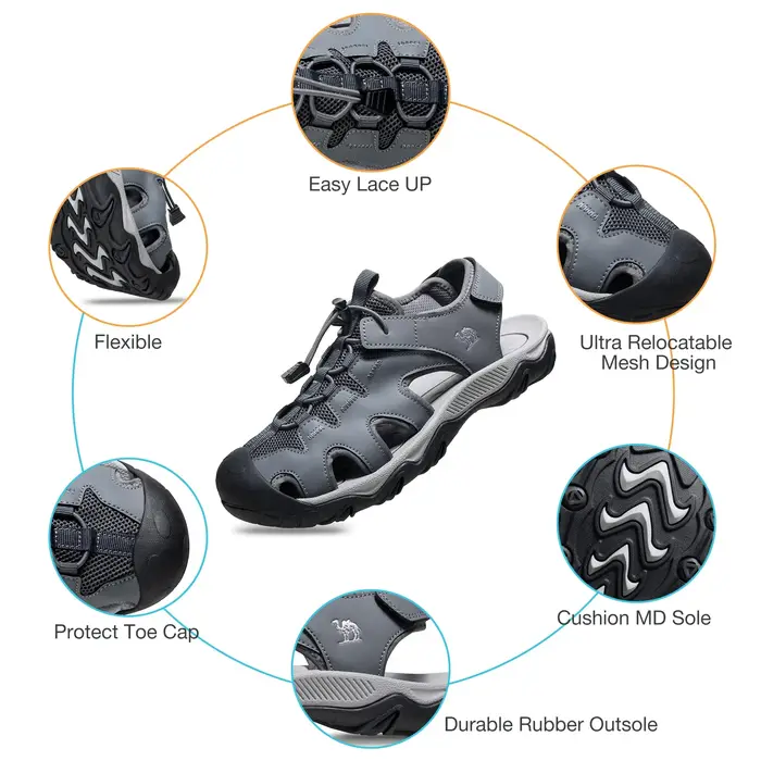 Sandales de randonnée GOLDEN CAMEL pour hommes, antidérapantes, chaussures aquatiques athlétiques av