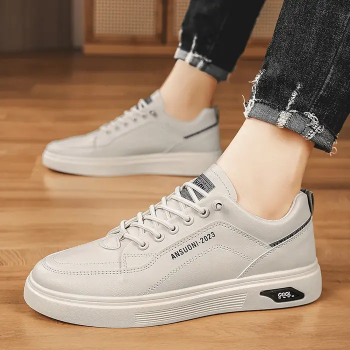 Chaussures blanches baskets de loisirs en plein air chaussures de marche respirantes chaussures plates Chaussure Homme chaussures de skateboard décontractées pour hommes