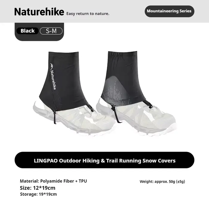 Naturehike Hommes et Femmes Léger Randonnée Trail Running Neige Guêtres Respirant Étanche En Plein A