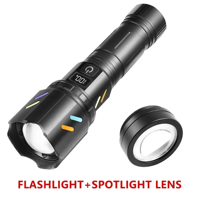Lampe torche tactique LED 5000LM avec allume-feu