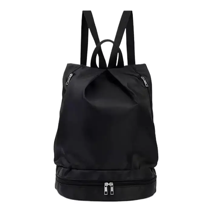 Sac à dos léger et imperméable avec cordon de serrage, conception de séparation sec-humide avec comp