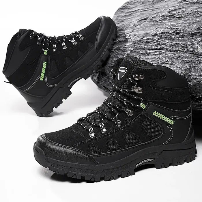 Bottes de randonnée montantes antidérapantes pour hommes