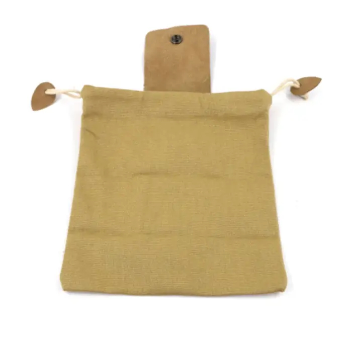 Nouveau sac de recherche de nourriture de randonnée en plein air Portable pochette de cueillette de fruits pliable Berry Puch stockage cuir Bushcraft sac en toile Camping